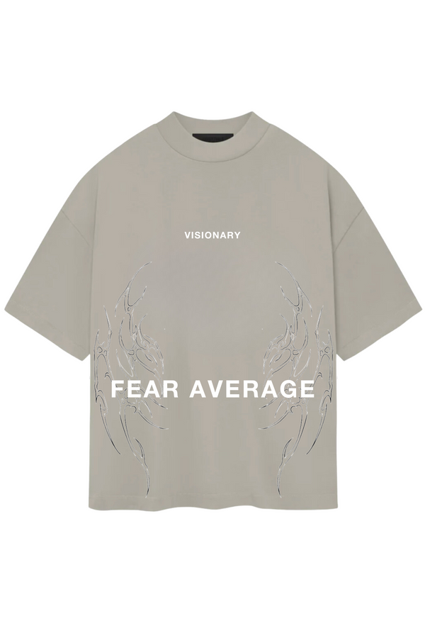 "FEAR AVERAGE" OVERSIZED TEE