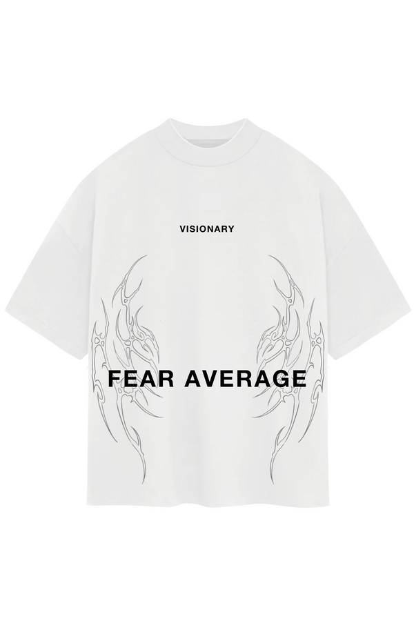 "FEAR AVERAGE" OVERSIZED TEE