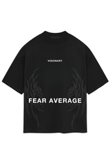 "FEAR AVERAGE" OVERSIZED TEE